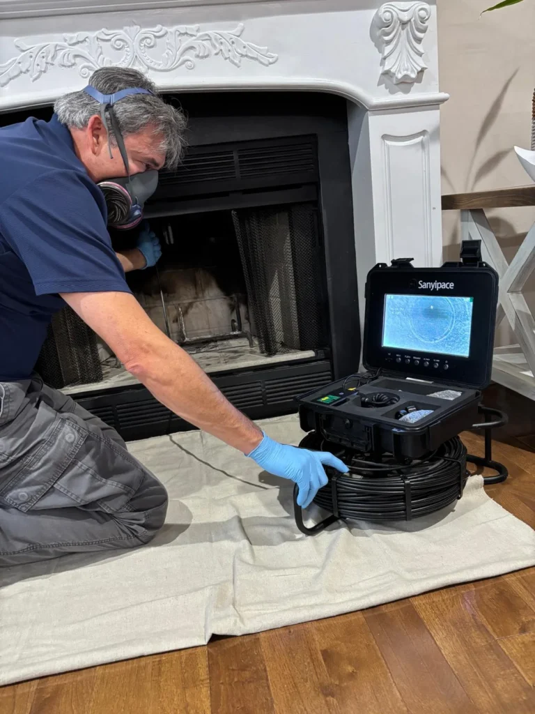 Chimney inspection in Maryland by Dwelling Master certified home inspector