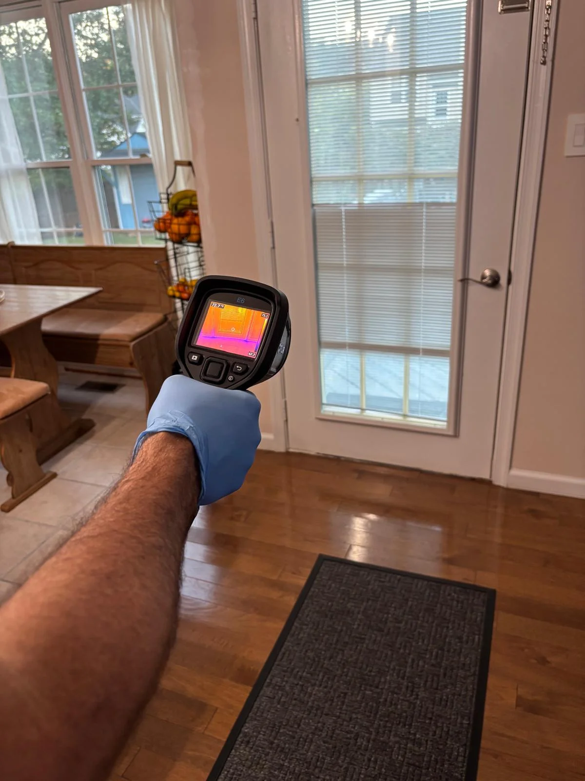 Mold damage on wall detected during home inspection in Northern Virginia