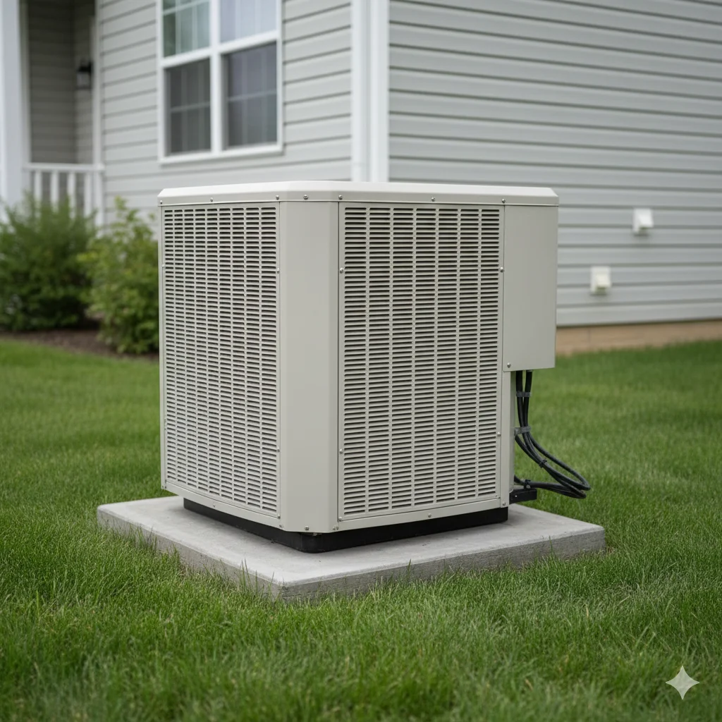 HVAC system inspection evaluating heating and air conditioning in residential property Virginia